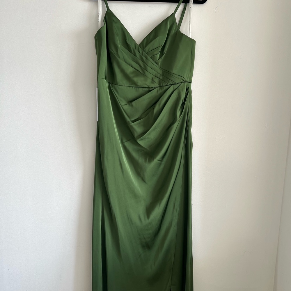 Azazie Green Maci Dress